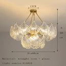 GobekUsa Crystal Glass Chandelier: Luxury Retro Pendant Light for Dining, Living, Bedroom Decor