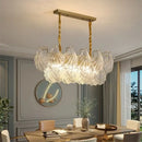 GobekUsa Crystal Glass Chandelier: Luxury Retro Pendant Light for Dining, Living, Bedroom Decor
