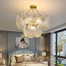 GobekUsa Crystal Glass Chandelier: Luxury Retro Pendant Light for Dining, Living, Bedroom Decor