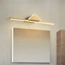 GobekUsa Modern LED Gold Wall Sconce with Prismatic Arm - Bar Metallic Vanity Light
