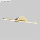 GobekUsa Modern LED Gold Wall Sconce with Prismatic Arm - Bar Metallic Vanity Light
