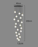 GobekUsa LED Ceiling Lamp Chandelier: Modern Decorative Lighting for Bedroom and Dining Room