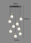 GobekUsa LED Ceiling Lamp Chandelier: Modern Decorative Lighting for Bedroom and Dining Room
