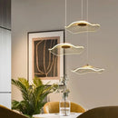 GobekUsa Gold LED Lotus Chandelier: Nordic Luxury Design for Staircase & Dining Room