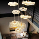 GobekUsa Gold LED Lotus Chandelier: Nordic Luxury Design for Staircase & Dining Room