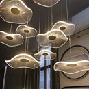 GobekUsa Gold LED Lotus Chandelier: Nordic Luxury Design for Staircase & Dining Room