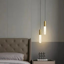 GobekUsa Gold LED Pendant Lamp for Bedroom & Kitchen Lighting - Long Cable Suspended Fixture