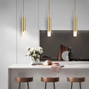 GobekUsa Gold LED Pendant Light: Modern Nordic Minimalist Hanging Lamp for Home, Restaurant, Bar