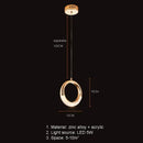 GobekUsa Gold LED Pendant Light - Elegant Adjustable Chandelier for Indoor Home decor
