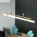 GobekUsa Acrylic Island Pendant Light: Sleek Pole Design with LED: Perfect for Dining Room