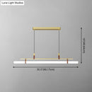 GobekUsa Acrylic Island Pendant Light: Sleek Pole Design with LED: Perfect for Dining Room