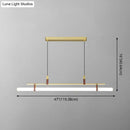 GobekUsa Acrylic Island Pendant Light: Sleek Pole Design with LED: Perfect for Dining Room