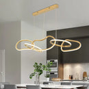 GobekUsa Gold LED Ring Ceiling Chandelier: Modern Luxury for Bar, Hotel, Bedroom & Restaurant