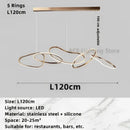 GobekUsa Gold LED Ring Ceiling Chandelier: Modern Luxury for Bar, Hotel, Bedroom & Restaurant