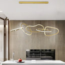 GobekUsa Gold LED Ring Ceiling Chandelier: Modern Luxury for Bar, Hotel, Bedroom & Restaurant