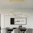 GobekUsa Gold LED Ring Ceiling Chandelier: Modern Luxury for Bar, Hotel, Bedroom & Restaurant