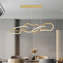 GobekUsa Gold LED Ring Ceiling Chandelier: Modern Luxury for Bar, Hotel, Bedroom & Restaurant