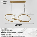 GobekUsa Gold LED Ring Ceiling Chandelier: Modern Luxury for Bar, Hotel, Bedroom & Restaurant