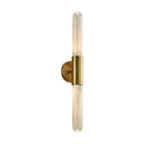 GobekUsa Gold Metal LED Sconce with Clear White Glass, E27, Minimalist Design