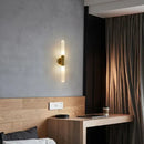 GobekUsa Gold Metal LED Sconce with Clear White Glass, E27, Minimalist Design