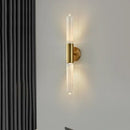 GobekUsa Gold Metal LED Sconce with Clear White Glass, E27, Minimalist Design