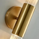 GobekUsa Gold Metal LED Sconce with Clear White Glass, E27, Minimalist Design