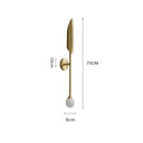 GobekUsa Gold LED Single Head Wall Lamp for Living Room, Bedroom, and Corridor