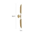 GobekUsa Gold LED Single Head Wall Lamp for Living Room, Bedroom, and Corridor