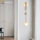 GobekUsa Gold LED Single Head Wall Lamp for Living Room, Bedroom, and Corridor