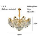 GobekUsa LED Sunflower Crystal Ceiling Chandelier - Modern Living Dining Room Hanging Light
