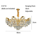 GobekUsa LED Sunflower Crystal Ceiling Chandelier - Modern Living Dining Room Hanging Light