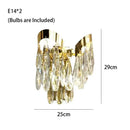 GobekUsa LED Sunflower Crystal Ceiling Chandelier - Modern Living Dining Room Hanging Light