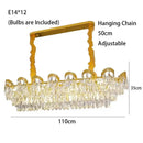 GobekUsa LED Sunflower Crystal Ceiling Chandelier - Modern Living Dining Room Hanging Light