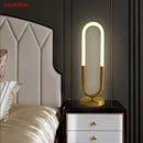 GobekUsa LED U Shape Table Lamp for Bedroom Study Art Decor
