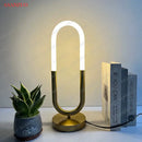 GobekUsa LED U Shape Table Lamp for Bedroom Study Art Decor