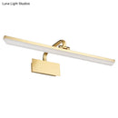 GobekUsa Modern LED Vanity Lamp with Acrylic Swivel and Bar Design for Bath