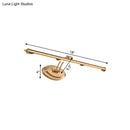 GobekUsa Modern Metallic LED Vanity Mirror Light for Bathroom - Gold Sconce Fixture (18"/21.5"/29.5")