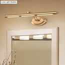 GobekUsa Modern Metallic LED Vanity Mirror Light for Bathroom - Gold Sconce Fixture (18"/21.5"/29.5")
