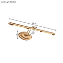 GobekUsa Modern Metallic LED Vanity Mirror Light for Bathroom - Gold Sconce Fixture (18"/21.5"/29.5")