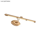 GobekUsa Modern Metallic LED Vanity Mirror Light for Bathroom - Gold Sconce Fixture (18"/21.5"/29.5")