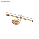 GobekUsa Modern Metallic LED Vanity Mirror Light for Bathroom - Gold Sconce Fixture (18"/21.5"/29.5")
