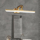 GobekUsa 16"/21.5" Modern LED Vanity Lighting - Ultra-Thin Golden Metal & Acrylic Wall Mounted Light