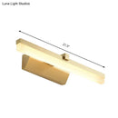 GobekUsa Sleek LED Vanity Lighting with Yellow Acrylic Shade - Wall Mounted Bathroom Lamp, 9.5"/16" W
