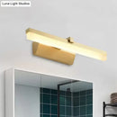 GobekUsa Sleek LED Vanity Lighting with Yellow Acrylic Shade - Wall Mounted Bathroom Lamp, 9.5"/16" W