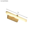 GobekUsa Sleek LED Vanity Lighting with Yellow Acrylic Shade - Wall Mounted Bathroom Lamp, 9.5"/16" W