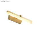 GobekUsa Sleek LED Vanity Lighting with Yellow Acrylic Shade - Wall Mounted Bathroom Lamp, 9.5"/16" W