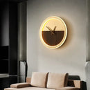 GobekUsa LED Wall Lamp with Clock for Home Indoor Lighting