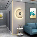 GobekUsa LED Wall Lamp with Clock for Home Indoor Lighting