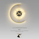 GobekUsa LED Wall Lamp with Clock for Home Indoor Lighting