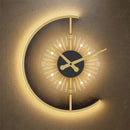 GobekUsa LED Wall Lamp with Clock for Home Indoor Lighting